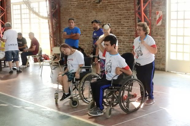 Con éxito, se realizó el primer encuentro de boccia en el Complejo Municipal