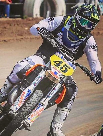 Gerónimo Castelli, motociclista que compite en el Provincial de Enduro Cross 2018.