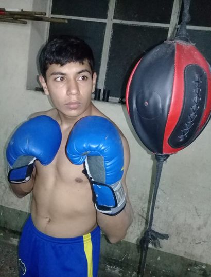 Cristian Morales se prepara para combatir frente a Cristian 