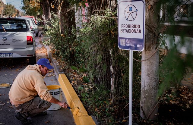General Viamonte colocó nueva señalización vial