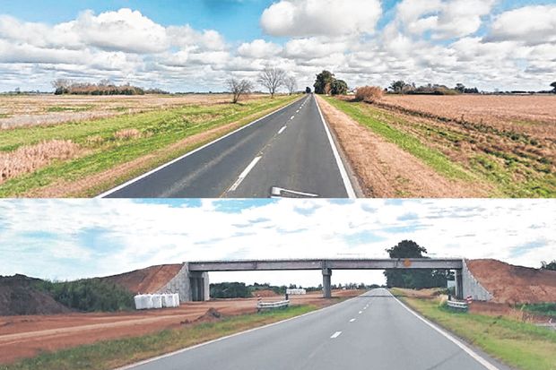 El antes y después de la Ruta 7 que se está transformando en autopista ...