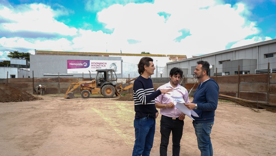 construcción del ala materno infantil del hospital de Chacabuco