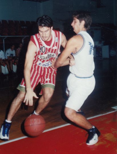 Alfredo Vicente mano a mano con Juan Manuel Berestein, esa noche.