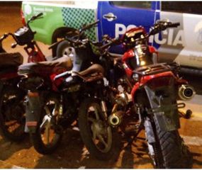 Fueron secuestradas cuatro motocicletas