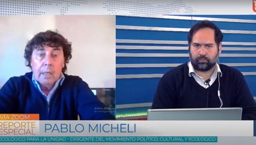 El dirigente participó del programa Reporte Especial.
