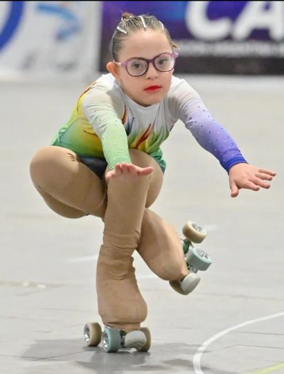 Agustina Enríquez es campeona  nacional de Patín adaptado