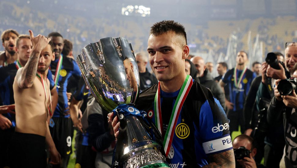 Lautaro Martínez le dio la Supercopa de Italia a Inter