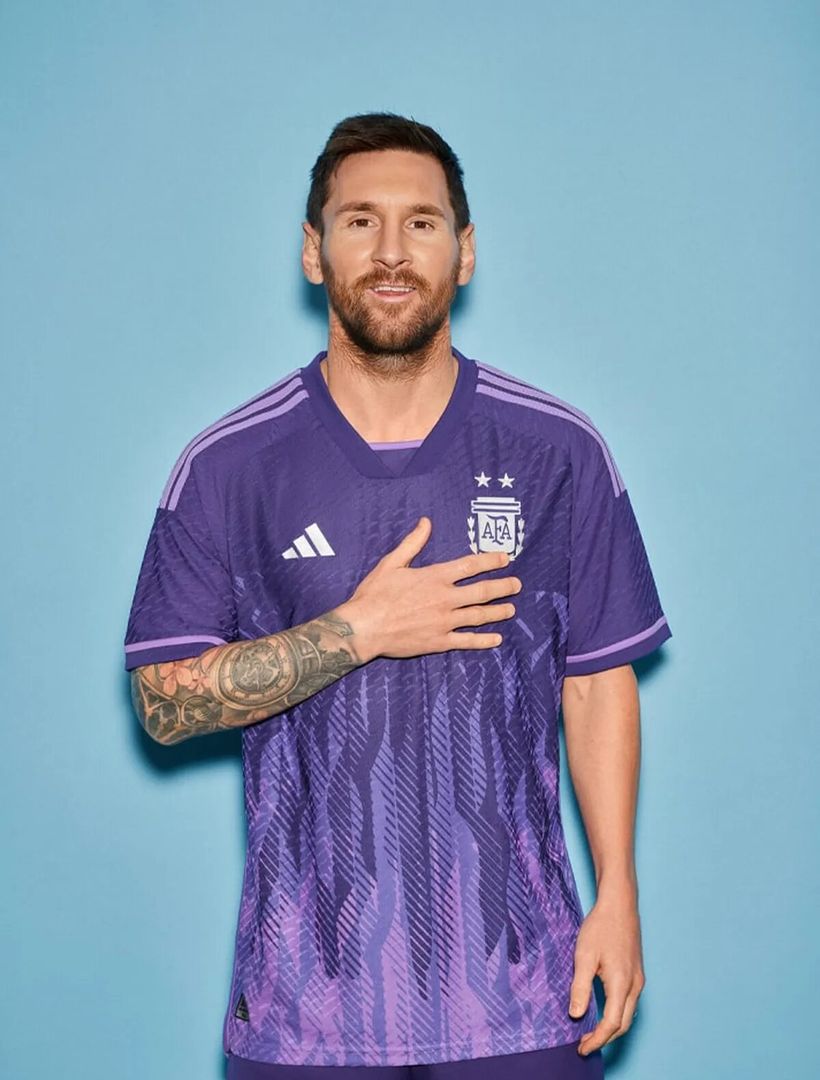 Messi la nueva camiseta suplente de la Selección argentina Qatar 2022 • Diario Democracia