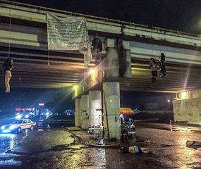 México: hallaron 9 cadáveres colgando de un puente