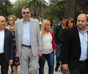 El vicegobernador bonaerense en la muestra de la Conadep