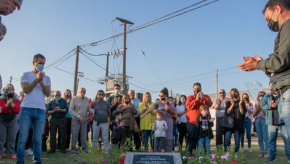 Del acto participaron familiares del dirigente.