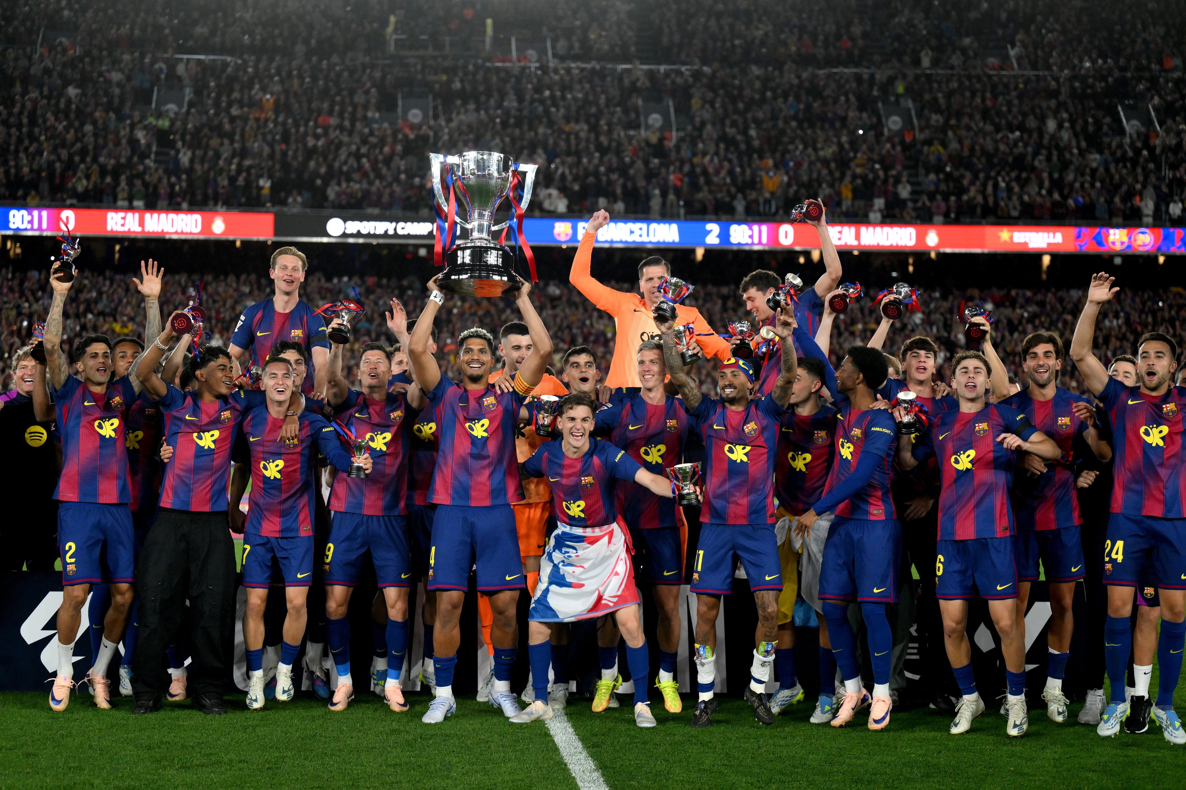 Barcelona le ganó al Real Madrid y se consagró campeón de La Liga ...