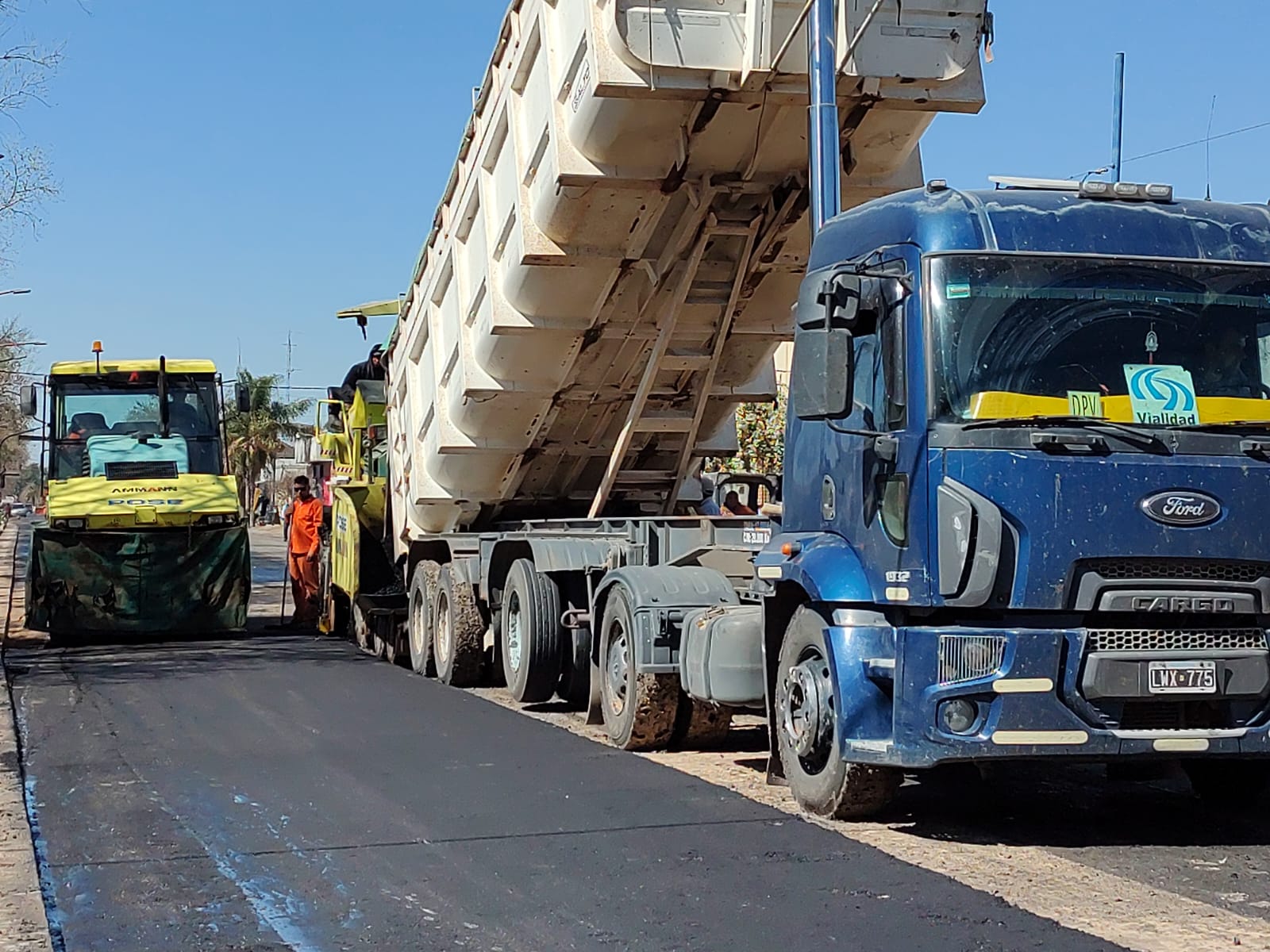 Repavimentación en Rojas