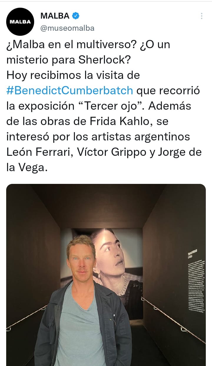 Benedict Cumbertach en el Malba