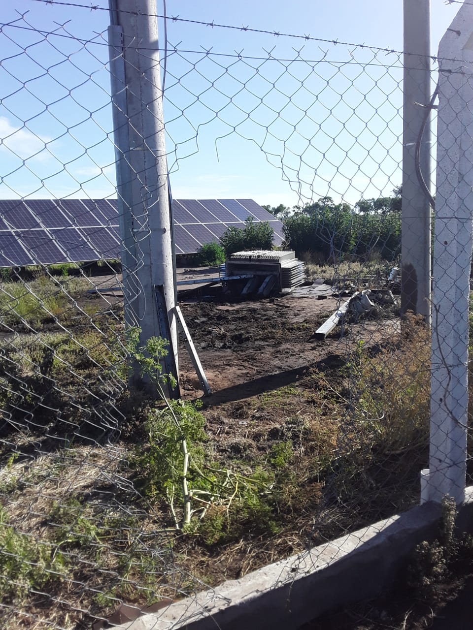 Robo en el parque fotovoltaico de O´Higgins