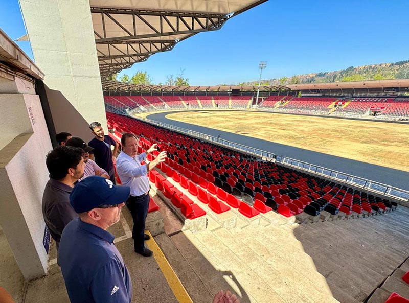 Talca en modo Mundial Sub20 Delegación encabezada por FIFA realizó