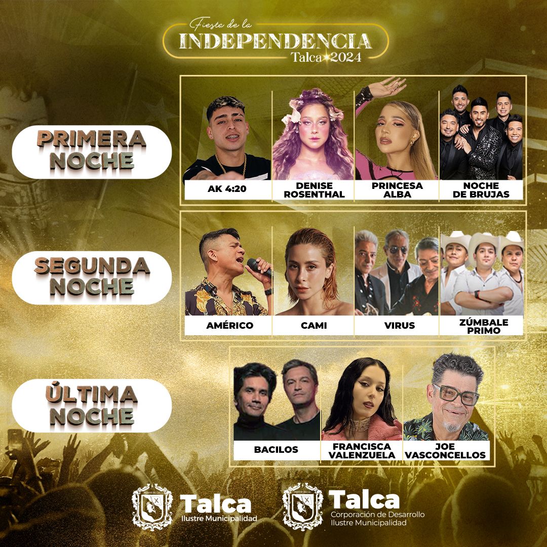 Artistas nacionales e internacionales en la Fiesta de la Independencia