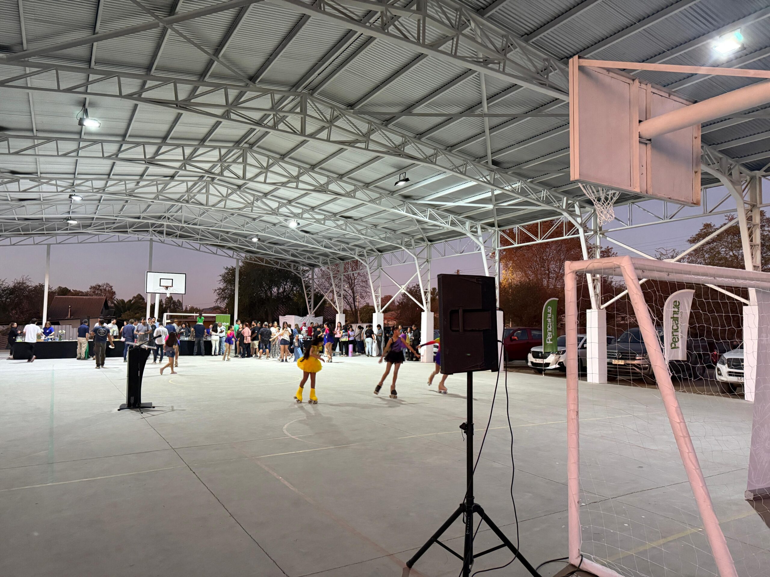 Inauguran polideportivo en Pencahue Inauguran polideportivo en Pencahue