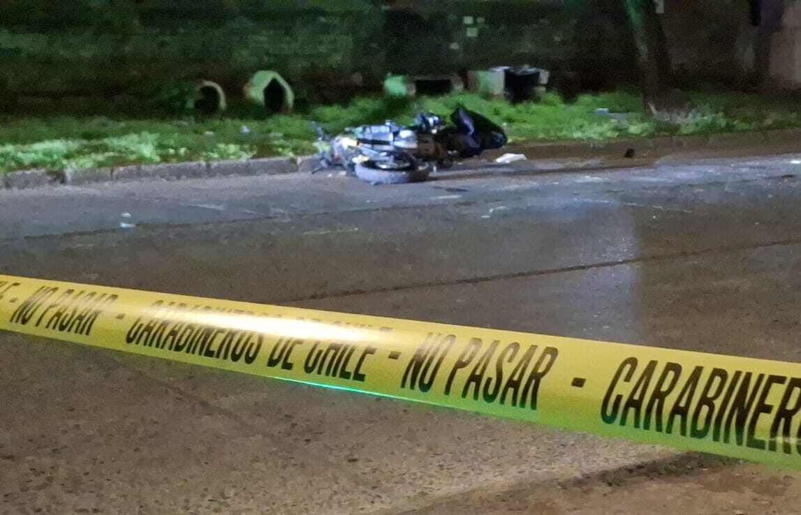 Fallece sargento de Carabineros en accidente de moto en Talca