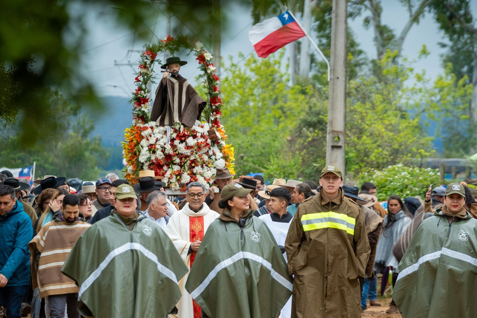 Peregrinación a Huerta de Maule para agradecer a San Francisco de Asís
