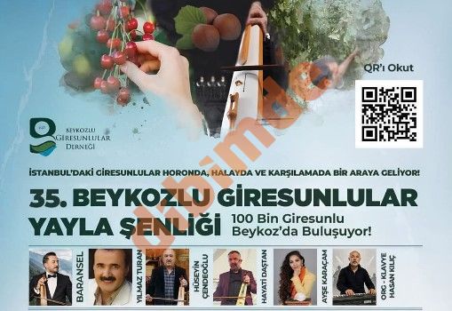 35. Beykozlu Giresunlular Yayla Şenliği İçin Geri Sayım Başladı: 100 Bin Giresunlu Beykoz’da Buluşuyor