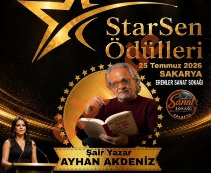 StarSen Ödülleri 2026’da Şiirin ve Edebiyatın Güçlü Sesi: Şair-Yazar Ayhan Akdeniz