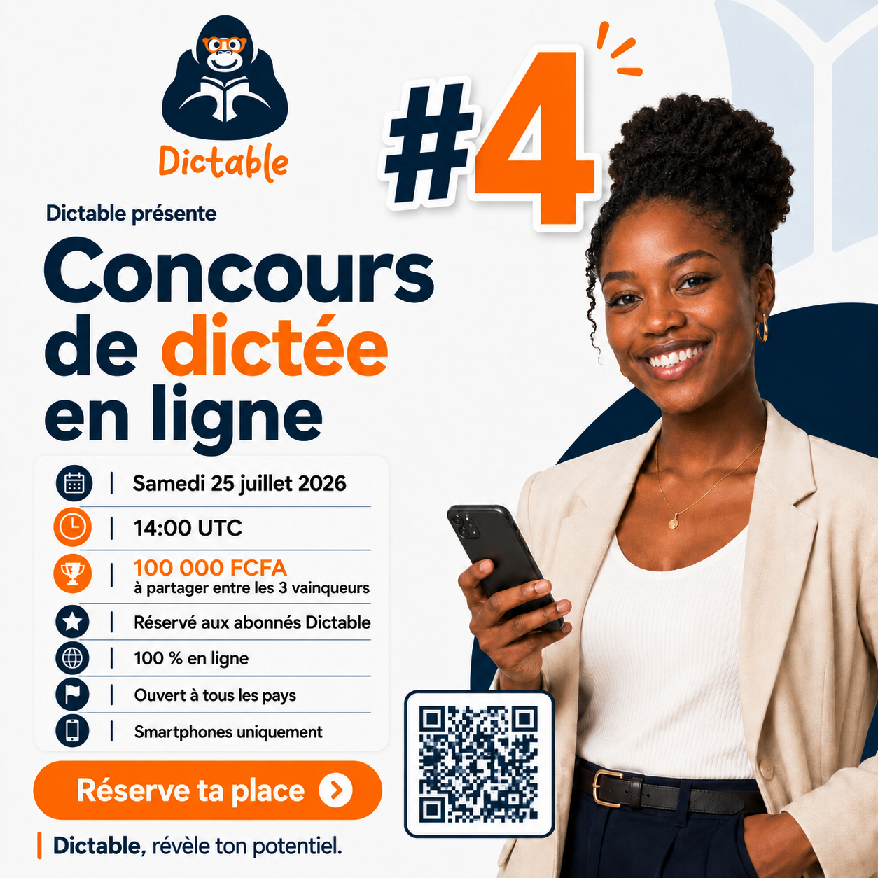 Open de dictée 25 juillet 2026