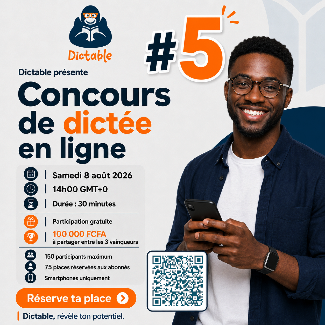 Open de dictée 08 août 2026