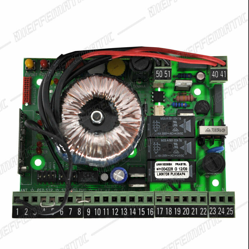 CENTRALE SCORREVOLE BASCULANTE 220V PRASTEL VDS 800 UNIK1E 230 SK + RICEVENTE