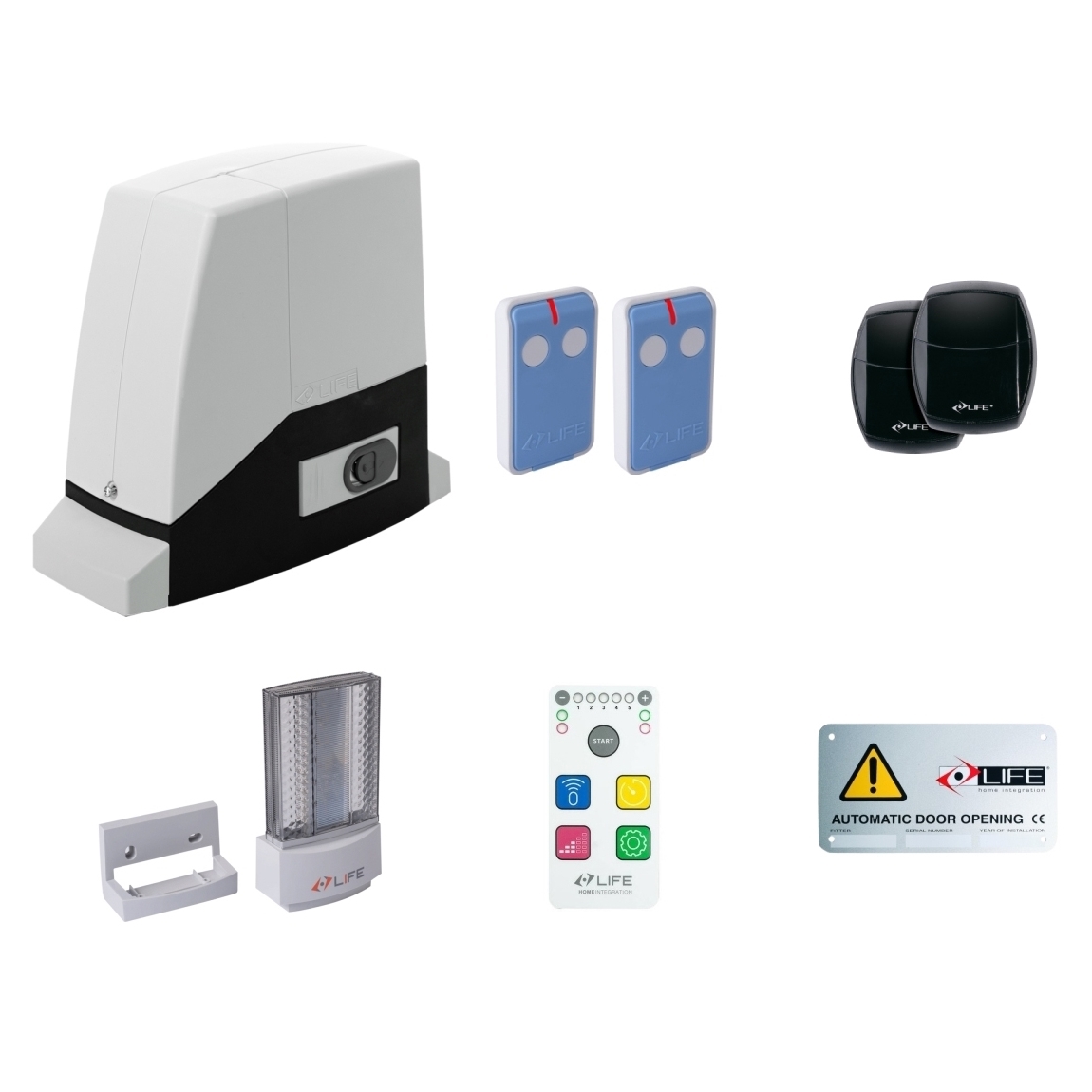 KIT PER CANCELLO SCORREVOLE LIFE SETUP AC15RM DL 042 1KT0600000 AUTOMAZIONE