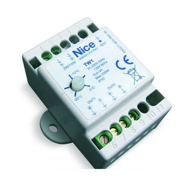 NICE TW1 ELEMENTO RISCALDANTE PER MOTORIDUTTORI TERMOSTATO TRIMMER