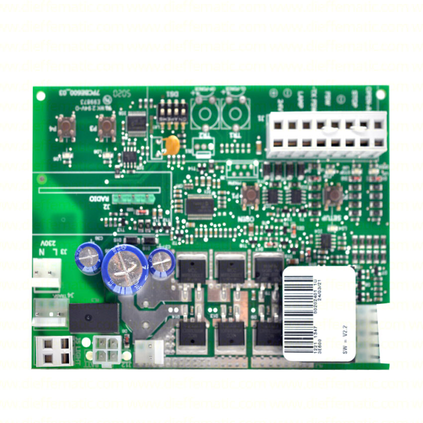 SCHEDA ELETTRONICA E600 INCORPORATA D600 ELETTRONICA DI COMANDO FAAC 2024015