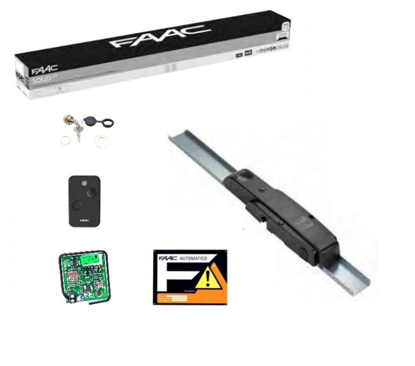 KIT AUTOMAZIONE PER PORTE BASCULANTI GARAGE 230V SOLID FAAC 10561644 AUTOMATISMI