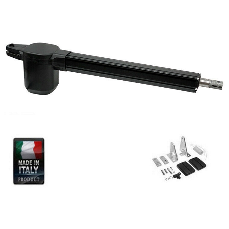 ATTUATORE BHE N MOTORE ELETTRICO 230V 220V CORSA 400MM PISTONE CANCELLO BATTENTE