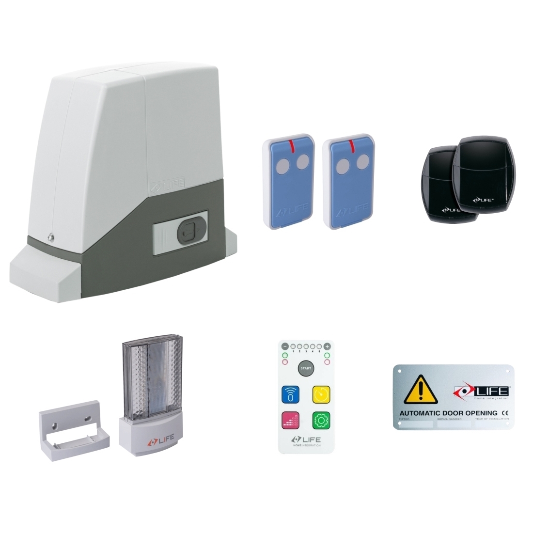 KIT PER CANCELLO SCORREVOLE LIFE SETUP AC6RM DL 042 1KT0030000 AUTOMAZIONE NUOVO