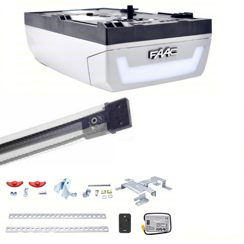 FAAC DOLPHIN KIT 24V AUTOMAZIONE PORTA GARAGE SEZIONALE BASCULANTE + GUIDA 2.6M