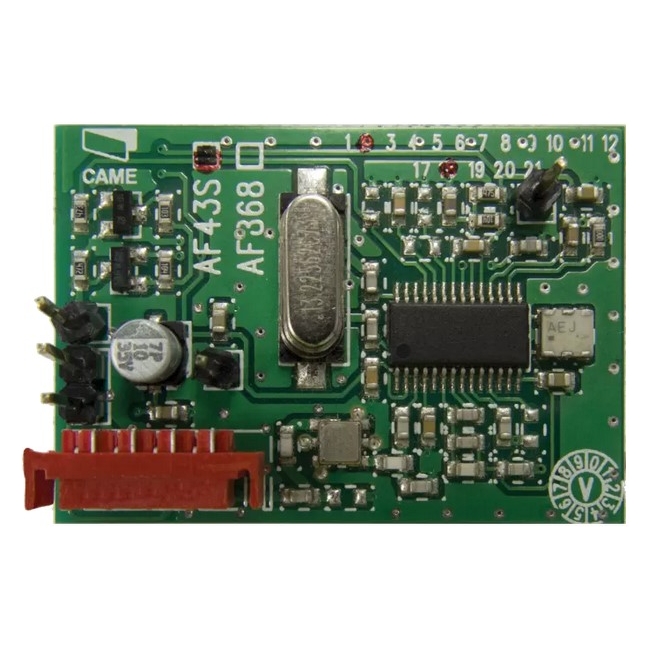 SCHEDA RADIOFREQUENZA AD INNESTO PER MAX. 25 TRASMETTITORI ATOMO CAME AF43SR