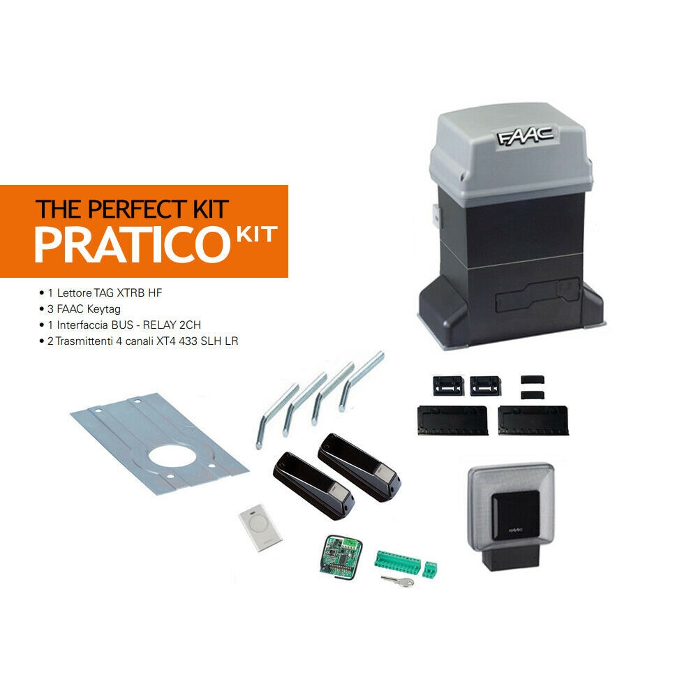 PRATICO KIT 230V PERFECT FAAC 105912 RICAMBIO ORIGINALE GARANZIA AUTOMAZIONE