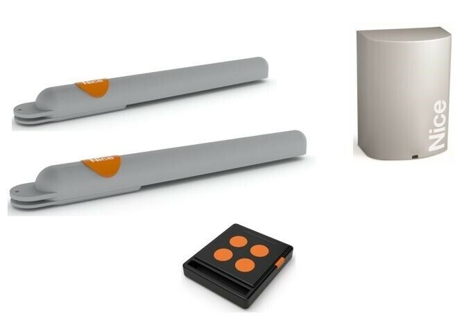 KIT AUTOMAZIONE CANCELLO 2 BATTENTI 2M 250KG NICE ARIA200START AUTOMATISMI NUOVO