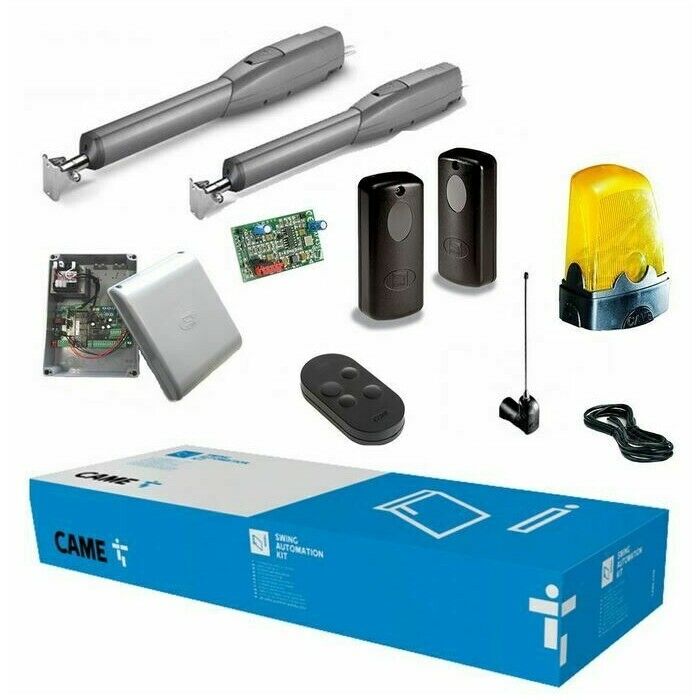 KIT AUTOMAZIONE CANCELLI 2 ANTE BATTENTI MAX 3MT E 400KG CAME KIT ATS 8K01MP-023