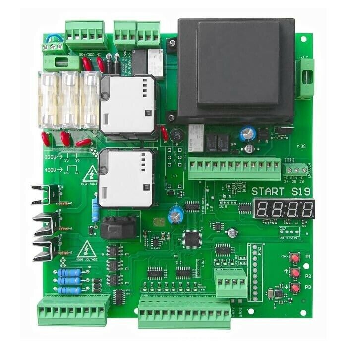 CENTRALE 230/400V PER PORTE E CANCELLI SCORREVOLI NOLOGO START-S19 AUTOMAZIONE