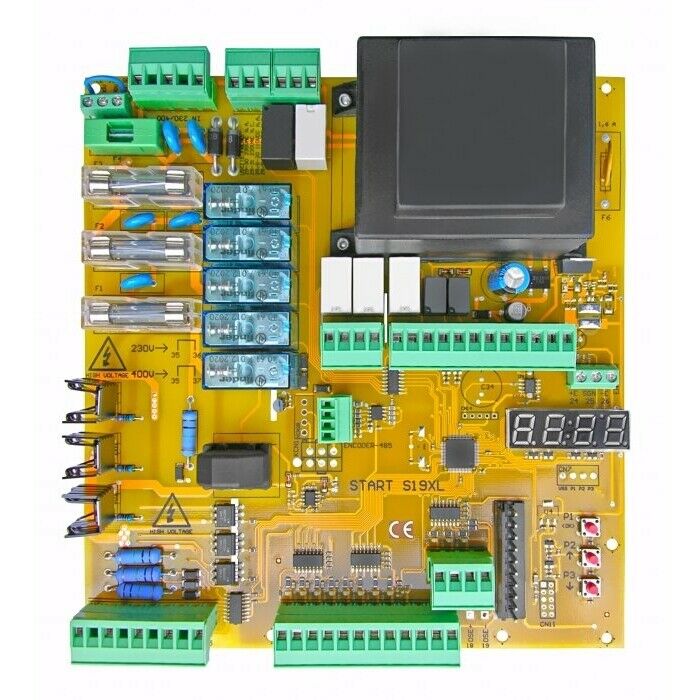 CENTRALE 230/400V PER PORTE E CANCELLI SCORREVOLI NOLOGO START-S19XL AUTOMAZIONE