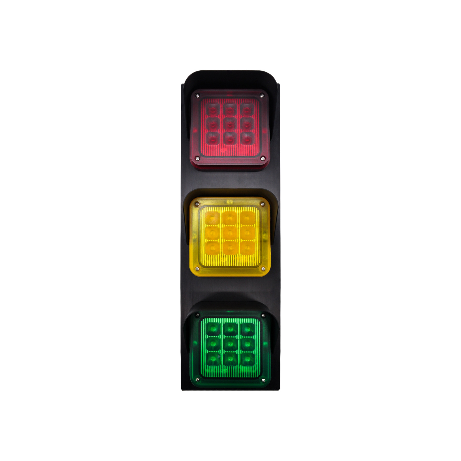 SEMAFORO 3 LUCI ROSSO-GIALLO-VERDE 12/24V VDS SEM-3 550/3025 AUTOMAZIONE NUOVO