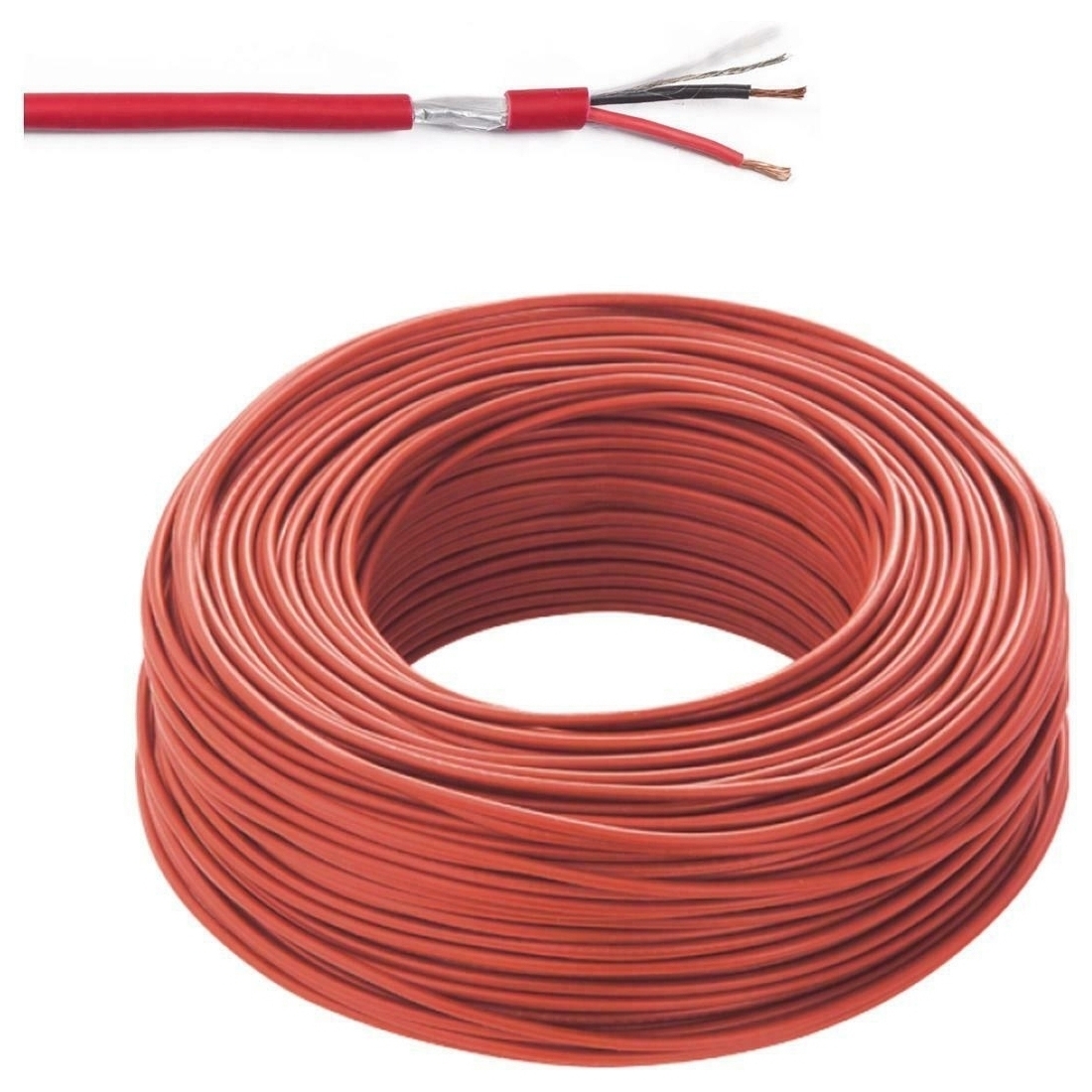 ANTINCENDIO CAVO ROSSO SCHERMATO 2X1,50 MM² CPR 750 V SECURVERA SF-CASGR4LSZHB