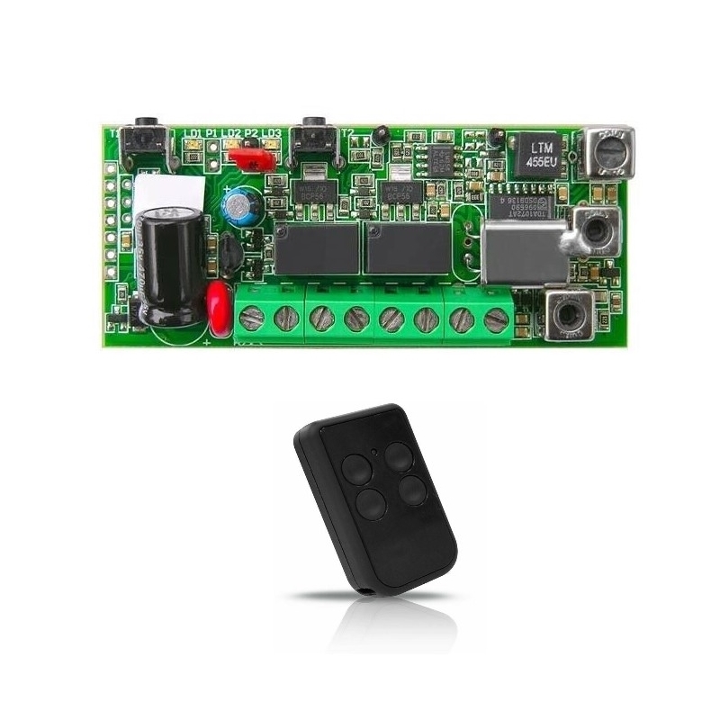 RICEVITORE QUARZATO BICANALE RX2-Q8 + 1 TELECOMANDO TX-Q COMPATIBILE QUARZATO