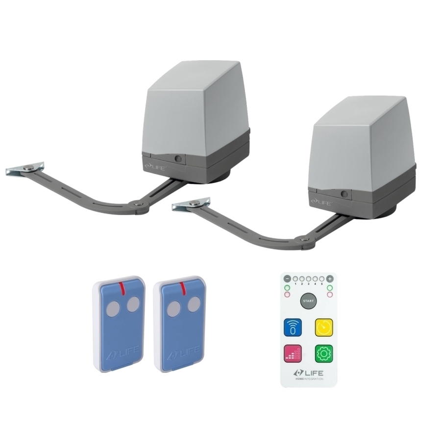 KIT PER CANCELLO A BATTENTE LIFE SETUP ARMOR UNI DL EASY 1KE0130000 AUTOMAZIONE