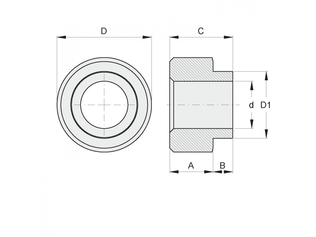 Boccola Per Art. 305 307 405 Per Tubolare 50Mm Fac 15