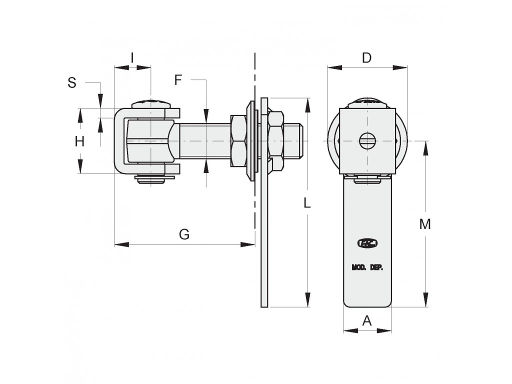 Cardine A Fissaggio Rapido Fac 432Fc Vc1220.B18 Automazione