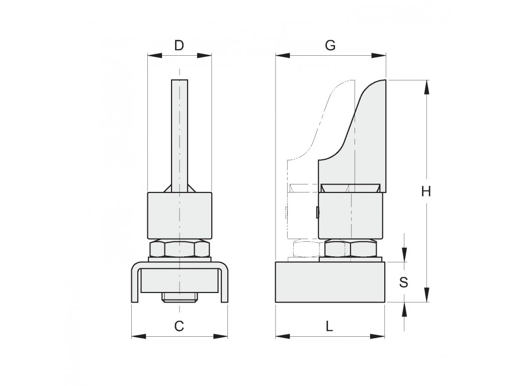 Cardine Inferiore Regolabile D.50 Fac 289.50 Vc2203.050