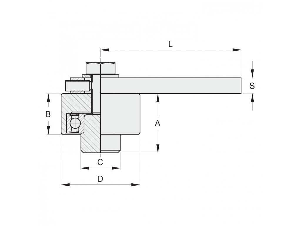 Cardine Regolabile D.70 Con Cuscinetto Fac 260.70